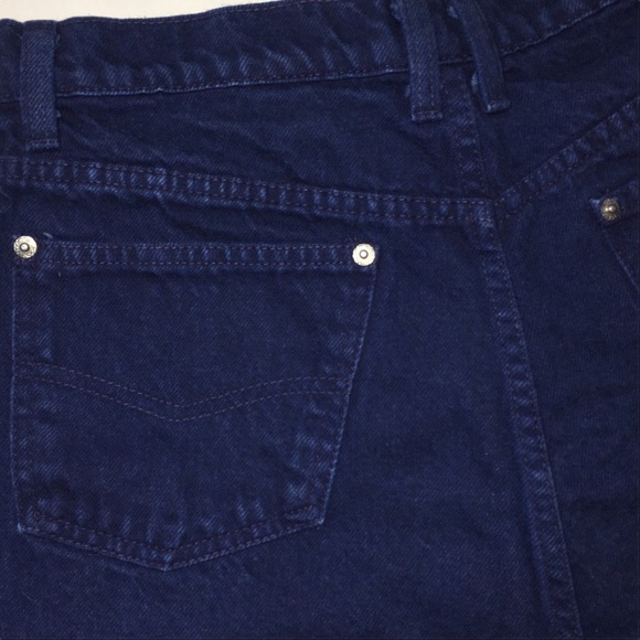 Sasson vintage high waisted shorts dark denim - Picture 6 of 7
